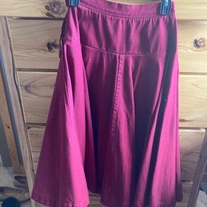 Women’s J. Peterman red skirt